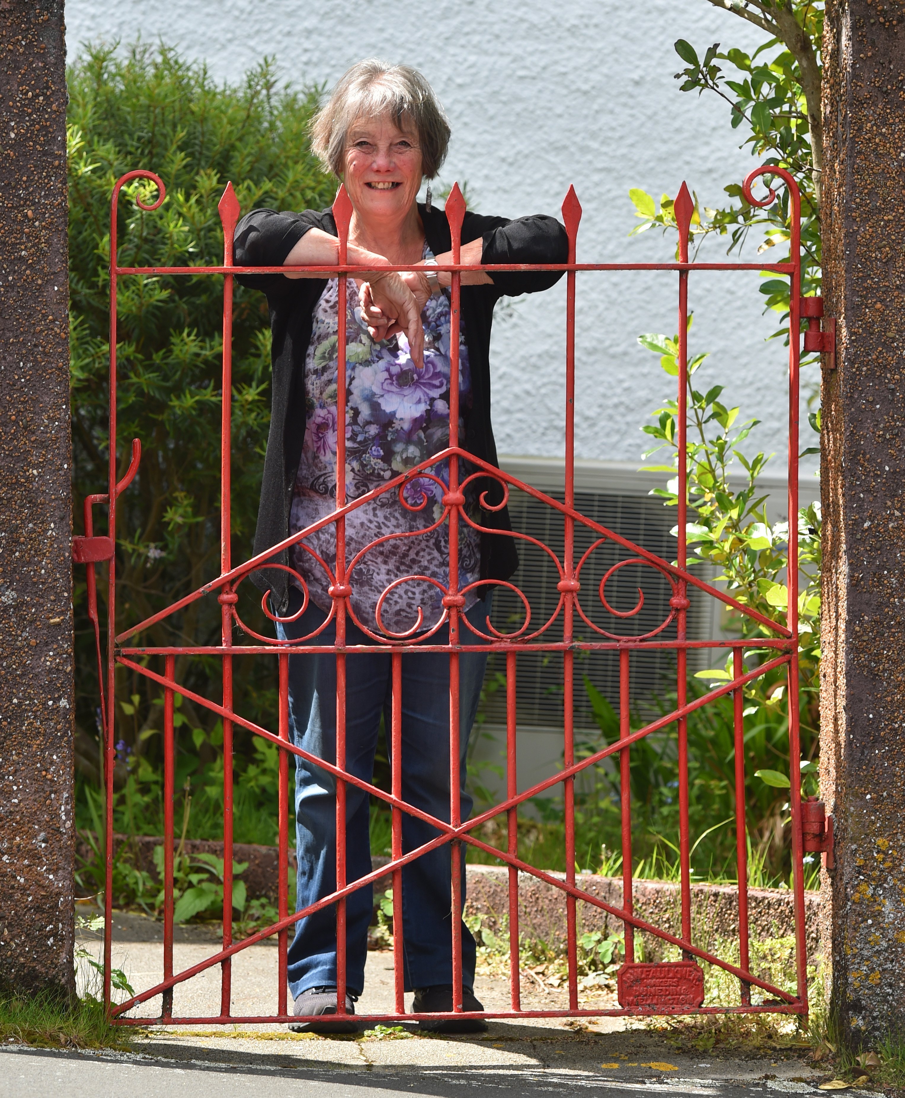 Pacific St resident Phyll Esplin stands at her front gate. PHOTO: GREGOR RICHARDSON