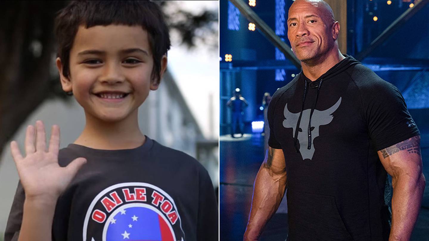 Kiwi-Samoan boy Angelou Brown issued a powerful message to Dwayne Johnson in a bid to help spread...