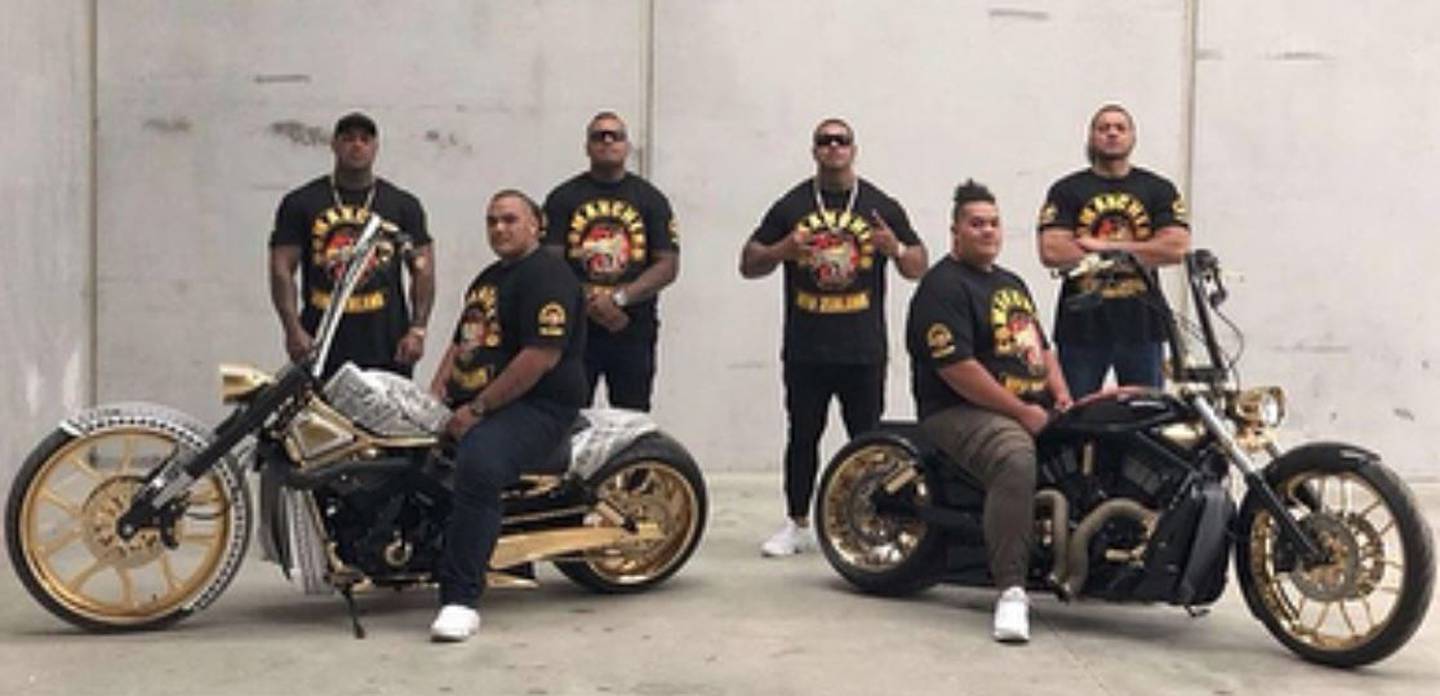 Patched members of the Comanchero gang from Australia have set up a chapter in New Zealand. Photo...