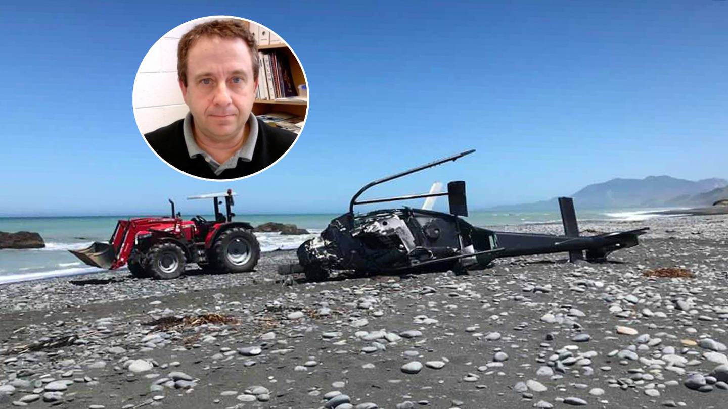 Pilot Andrew Hamish Davidson and wife Lin died when their new helicopter crashed at a stony beach...