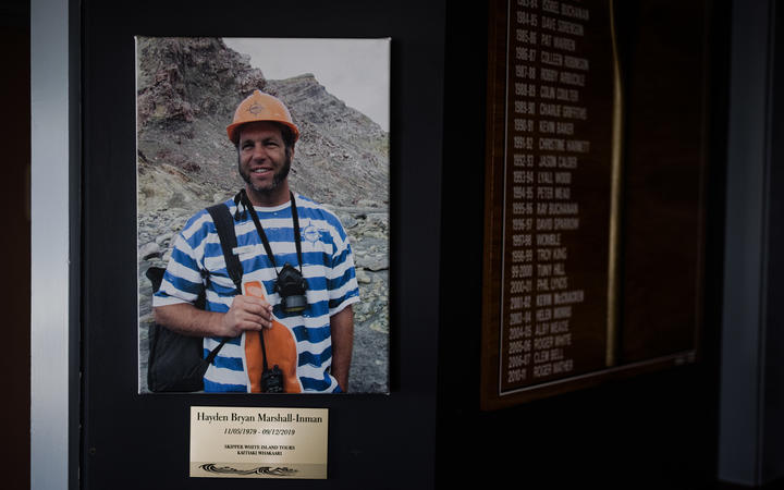 Tour guide Hayden Marshall-Inman's body has not been recovered since the Whakaari / White Island...