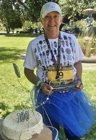 Christchurch distance runner Judy Brock completed her 100th - and final - marathon in Wanganui...