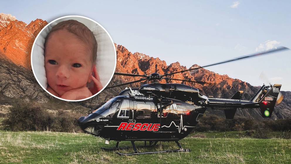 Kora Lord was born on board the Otago Rescue Helicopter. Photos: Supplied