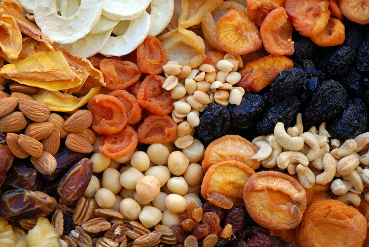 Dried fruit and nuts are among the foods that childcare centres are not allowed to provide. Photo...