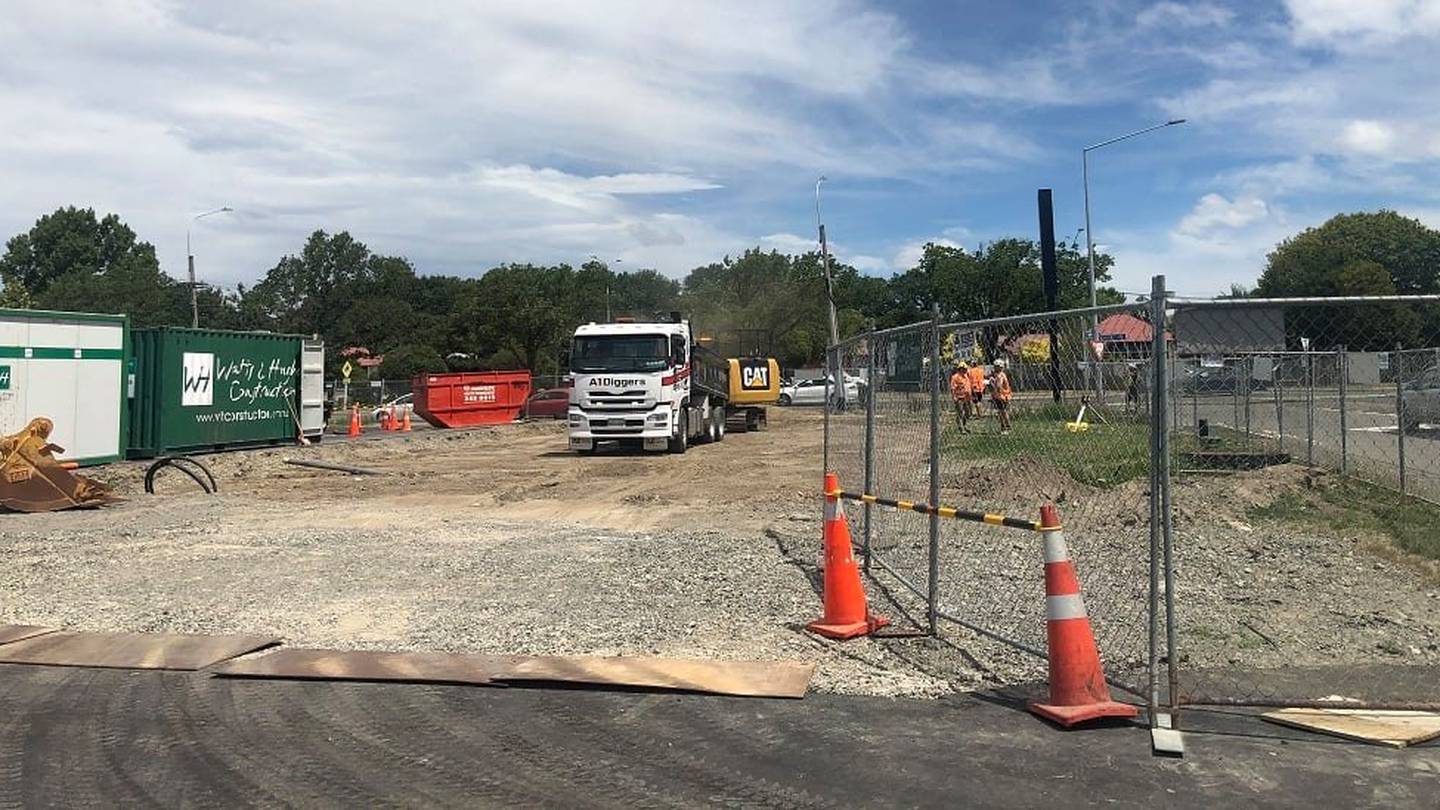 Construction has begun on Taco Bell Christchurch. Photo: Eastgate Shopping Centre