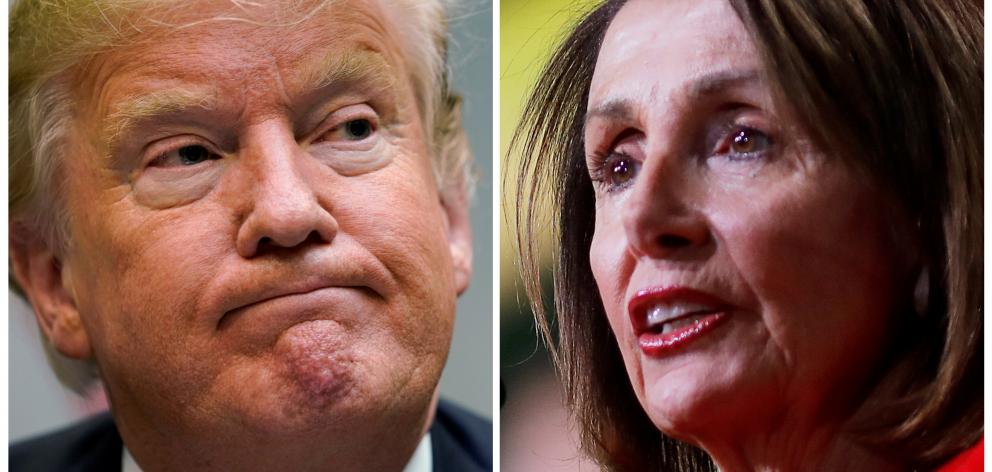 US President Donald Trump and Speaker Nancy Pelosi. Photos: Reuters 