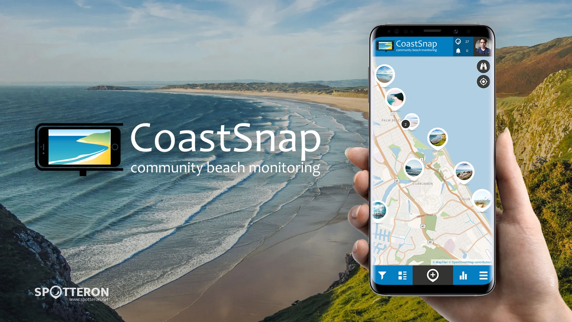 CoastSnap is a global citizen science project to capture our changing coastlines. Image: Google Play