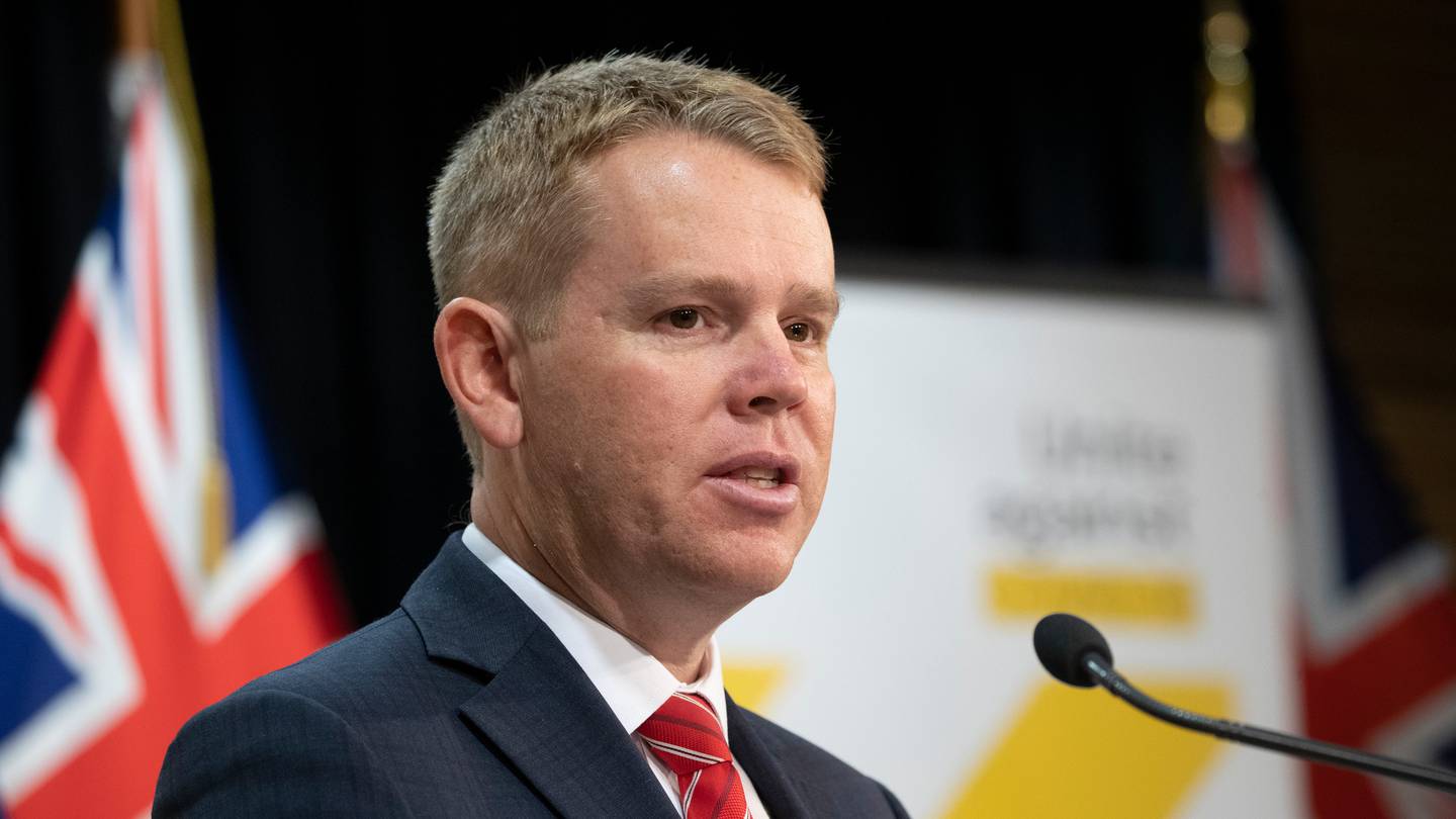 Covid-19 Response Minister Chris Hipkins during an update at Parliament in Wellington earlier this month. Photo: NZ Herald 