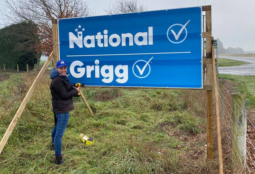 Nicola Grigg on the campaign trail. Photo: Facebook