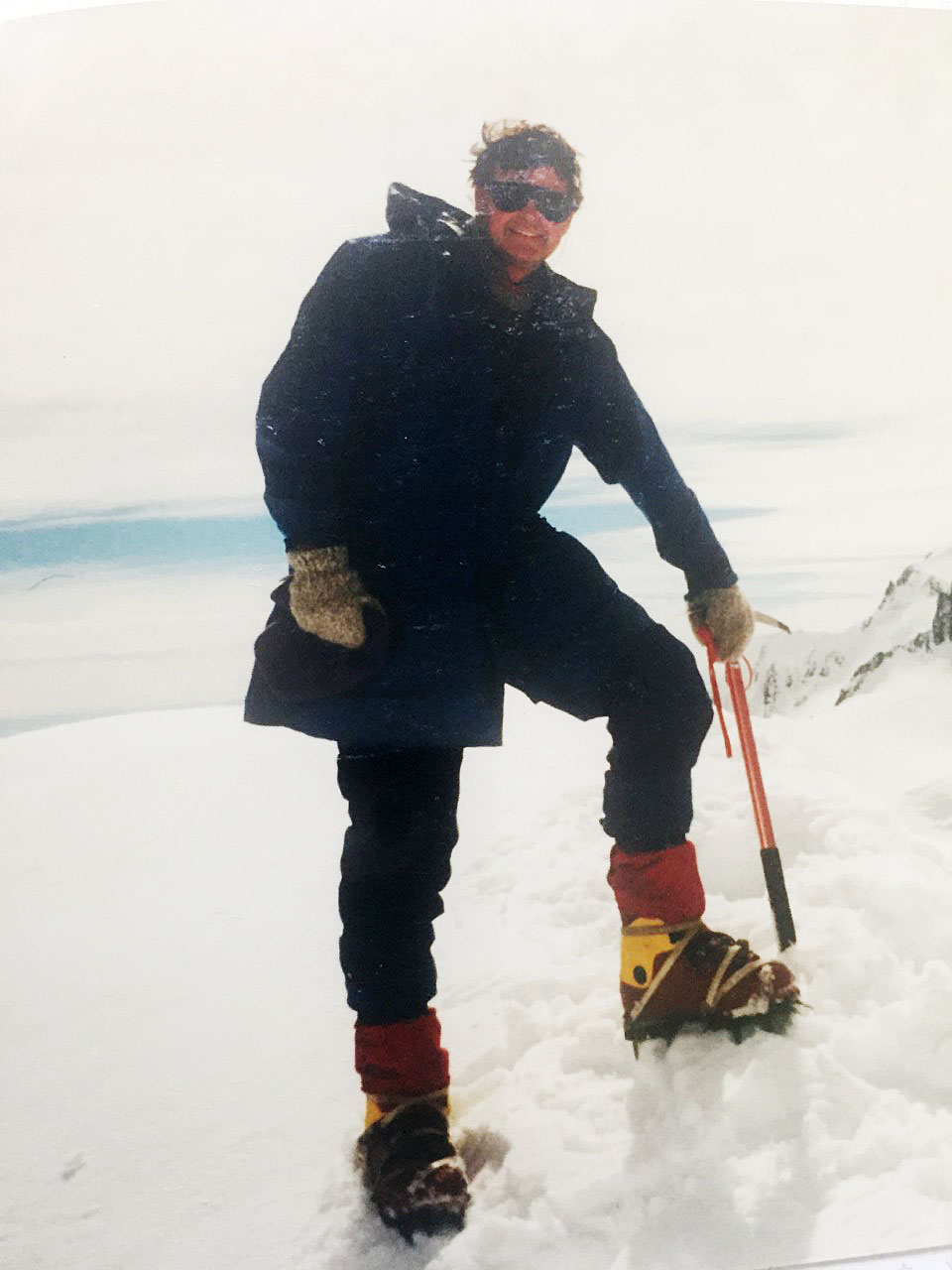 John Veale on Mt Sefton in 1984. Photo: Supplied