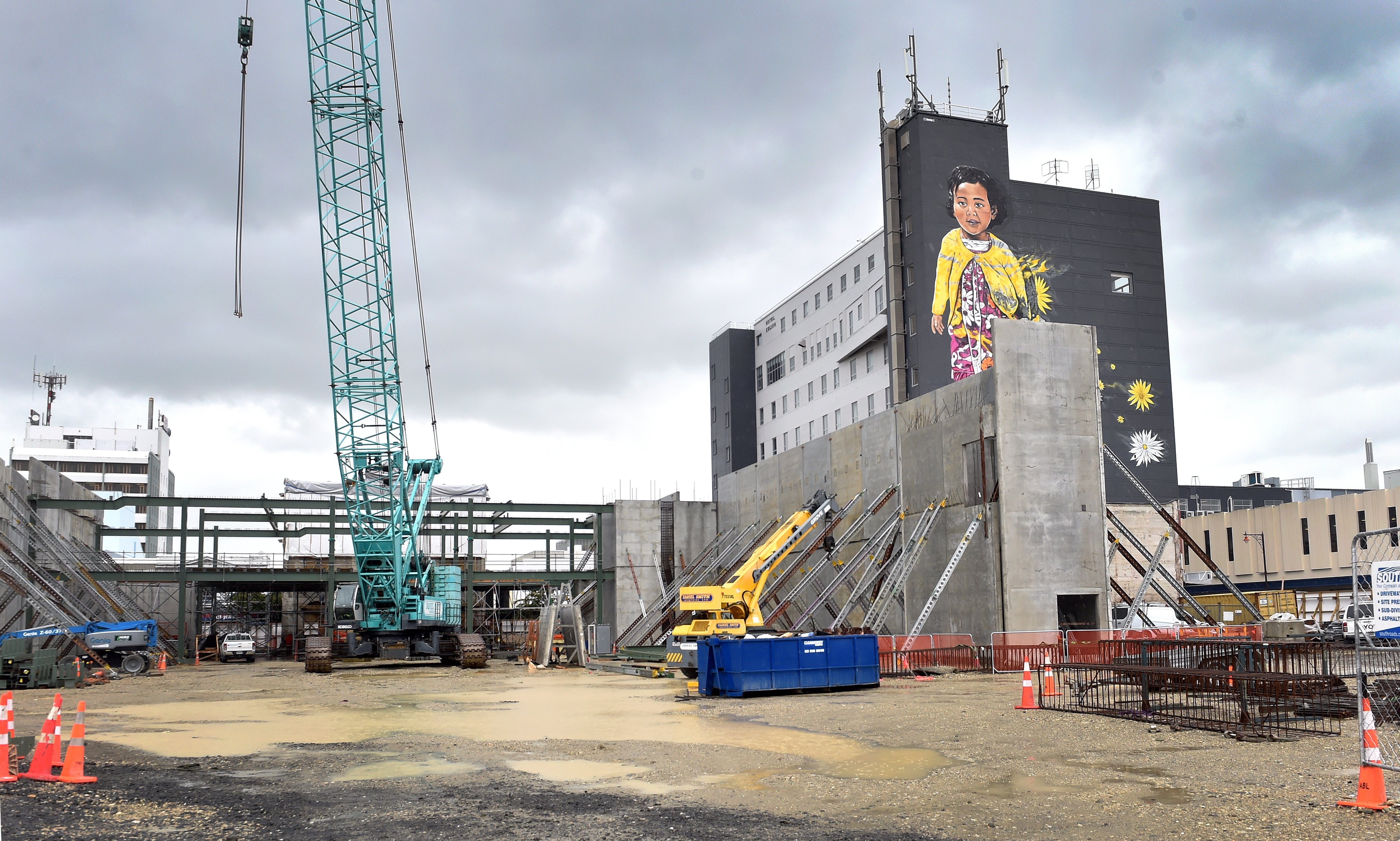 The Invercargill city development between  Kelvin, Esk, Tay and Dee Sts.  PHOTO: PETER MCINTOSH