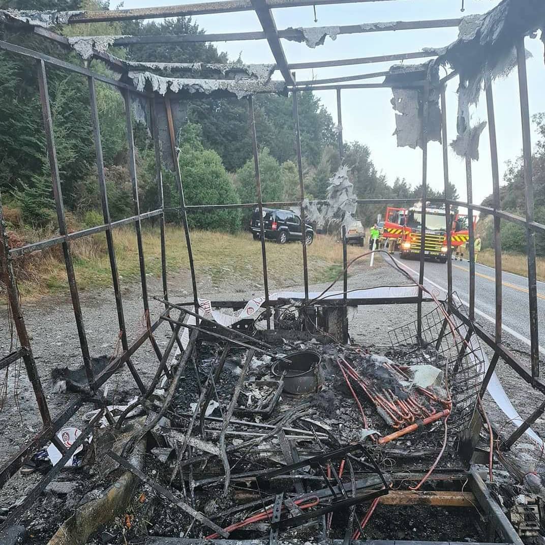 The remains of the famed food truck. Photo: Facebook