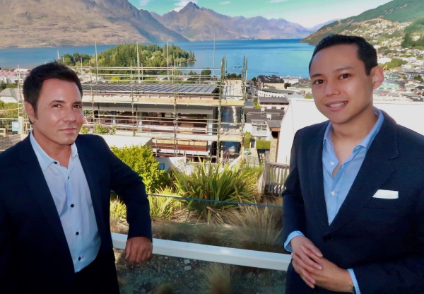 The Carlin developer Kevin Carlin (L) and managing partner Nick Liang overlooking a three-level...