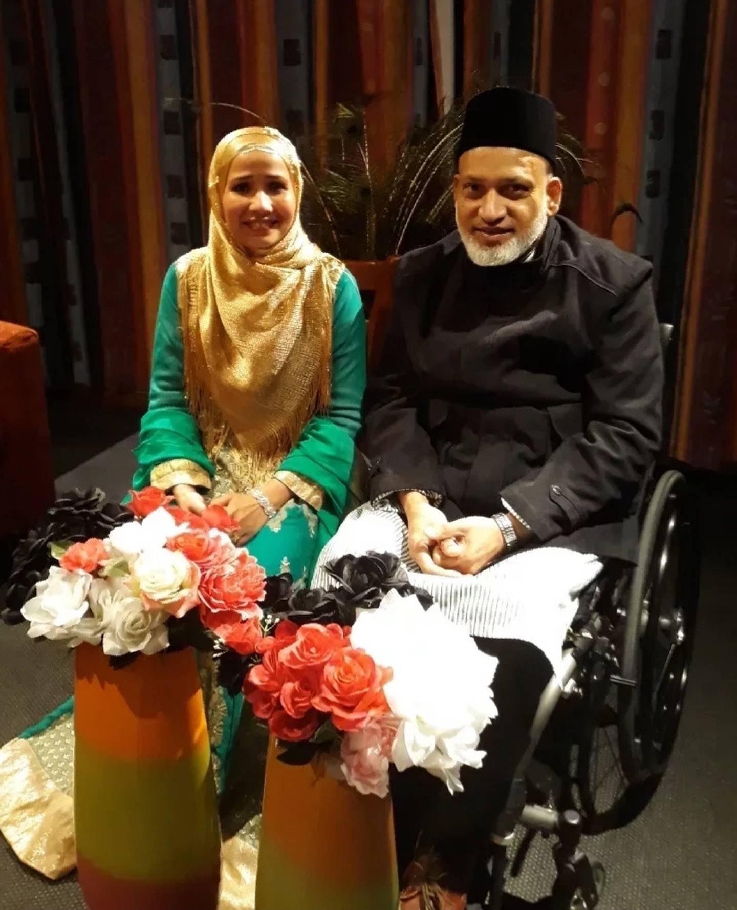 Husna Ahmed and husband Farid Ahmed in the last picture taken of them together. Photo: Supplied