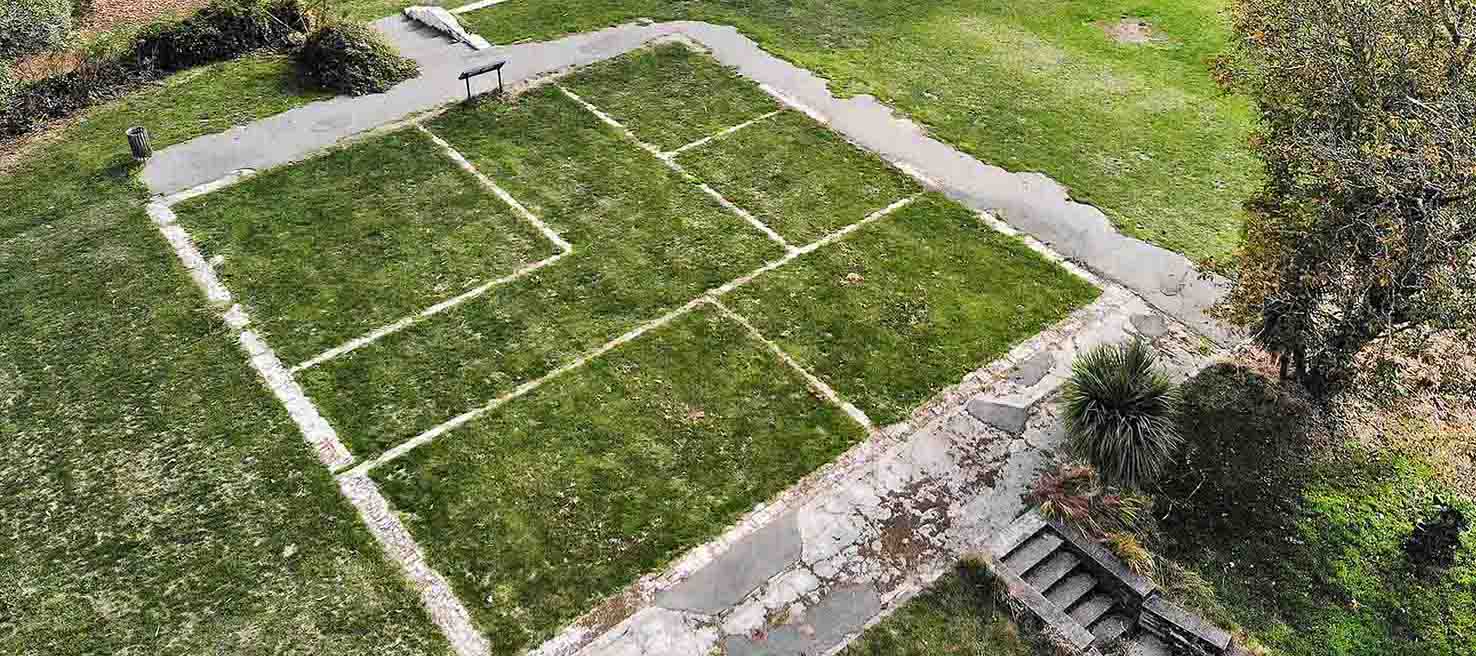 The foundations of Godley House are part of the Stoddart Point Reserve. Photo: Newsline