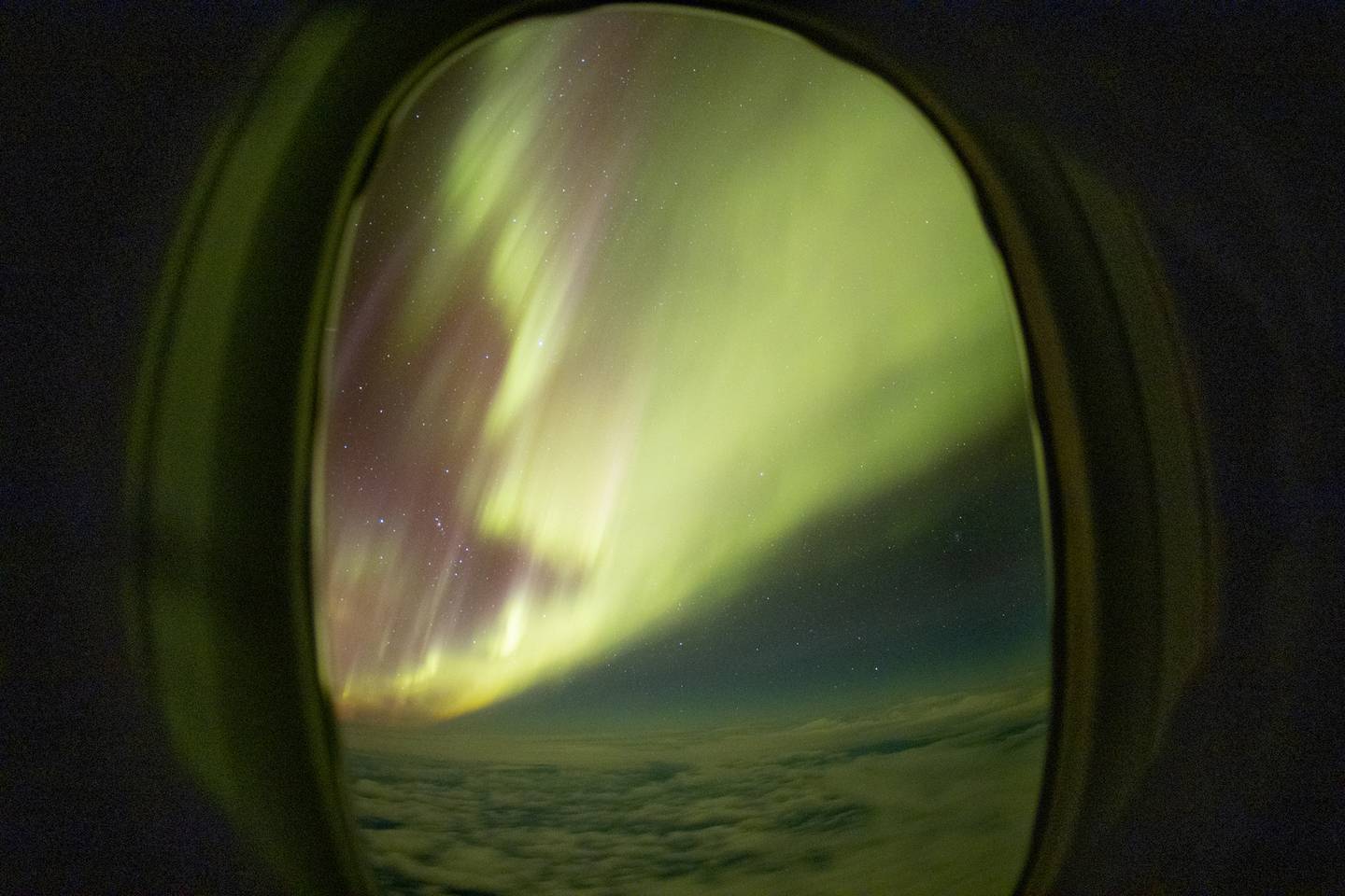 Passenger from the flight's window seat capturing spectacular views. PHOTO: IAN GRIFFIN/OTAGO MUSEUM