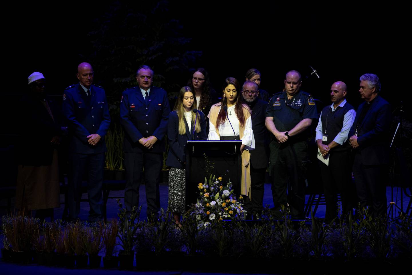 A memorial service was held at Christchurch Arena on Saturday for the anniversary of the March 15...