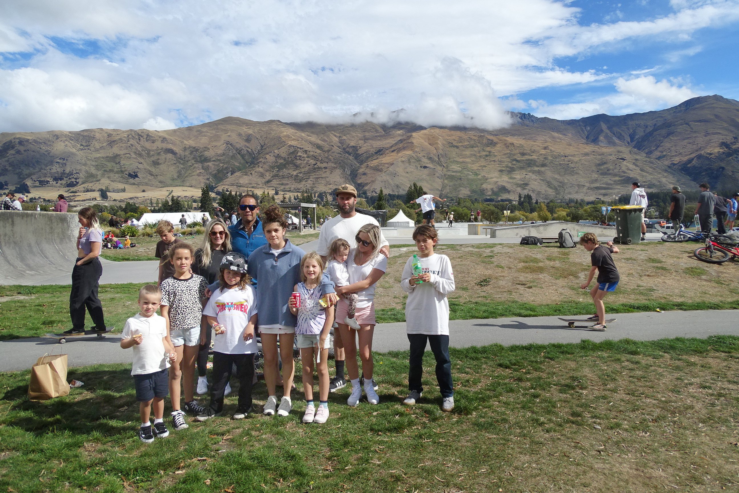  Among Wanaka skateboard club members, families and friends at a fundraiser for the family who...