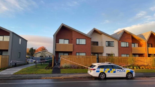 The housing complex in Christchurch where Daniel Hawkins died. Photo: Supplied