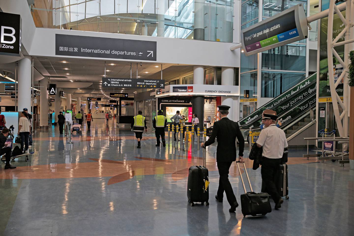 New Zealand has "no power" to stop Australians heading on to international destinations. Photo:...