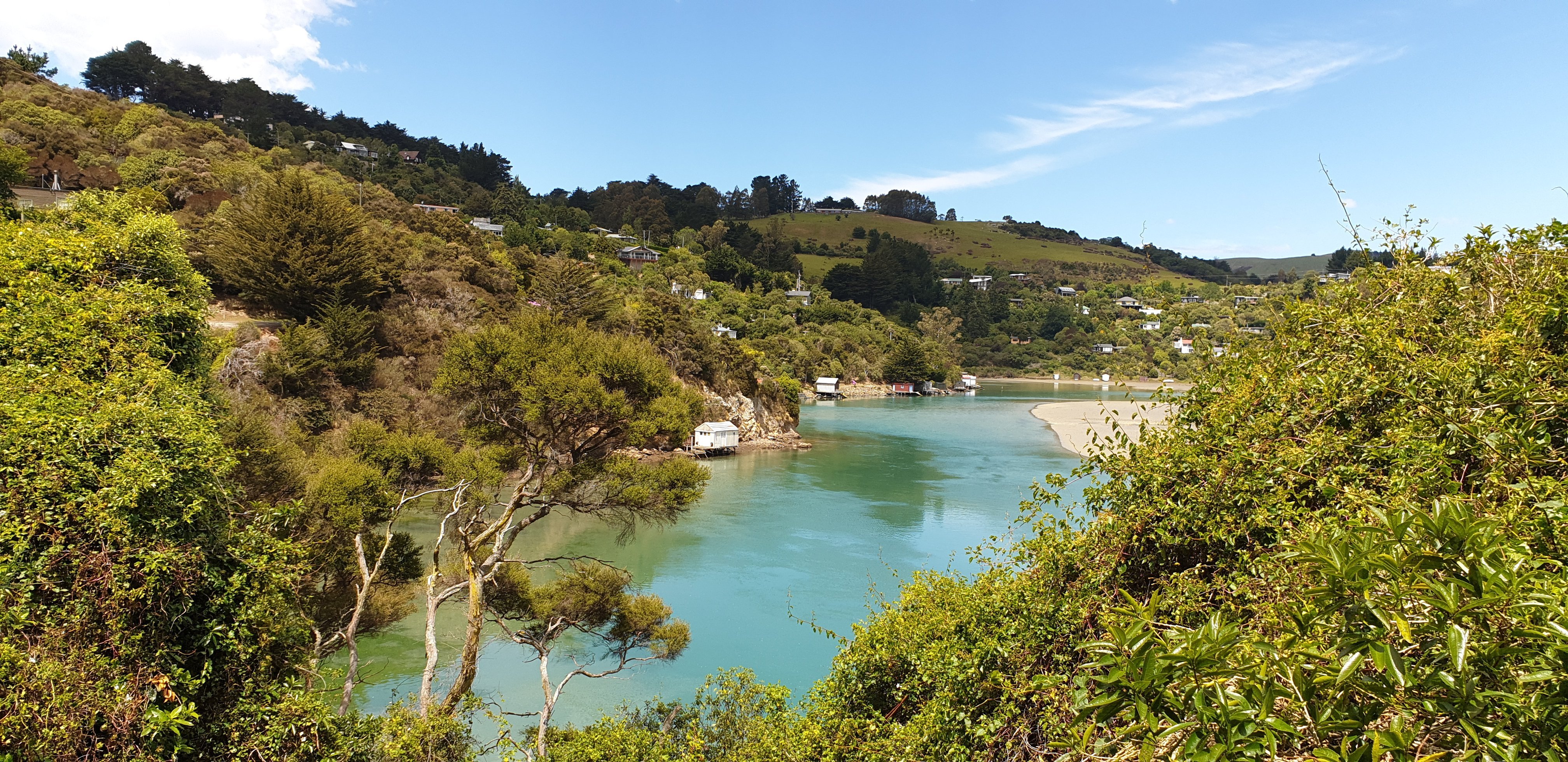 Dunedin's own blue lagoon.  Photos: Clare Fraser