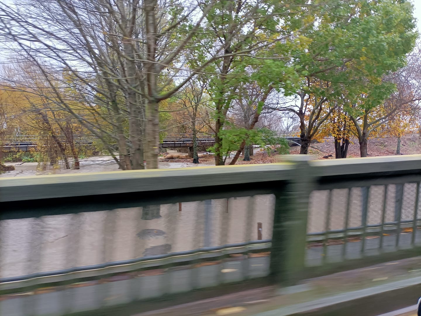 A rising Ashburton River on Sunday morning. Photo: Supplied/David Robert Wong