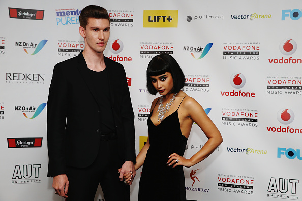 Willy Moon and Natalia Kills pose at the 2014 New Zealand Music Awards. Photo: Getty