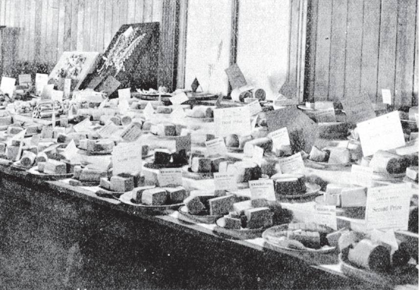 The butter exhibit at the Clutha Valley show, Tuapeka Mouth. — Otago Witness, 7.6.1921. COPIES OF...