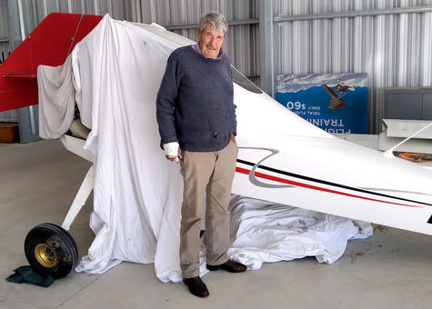 Alan Macdonald is determined to return to the air following his recent scare. Photo: North...