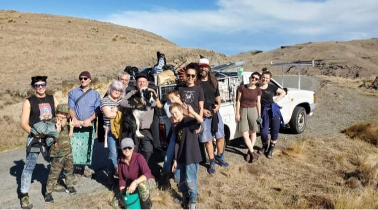 Lyttelton residents took to the Port Hills to clear up other people's rubbish during a...