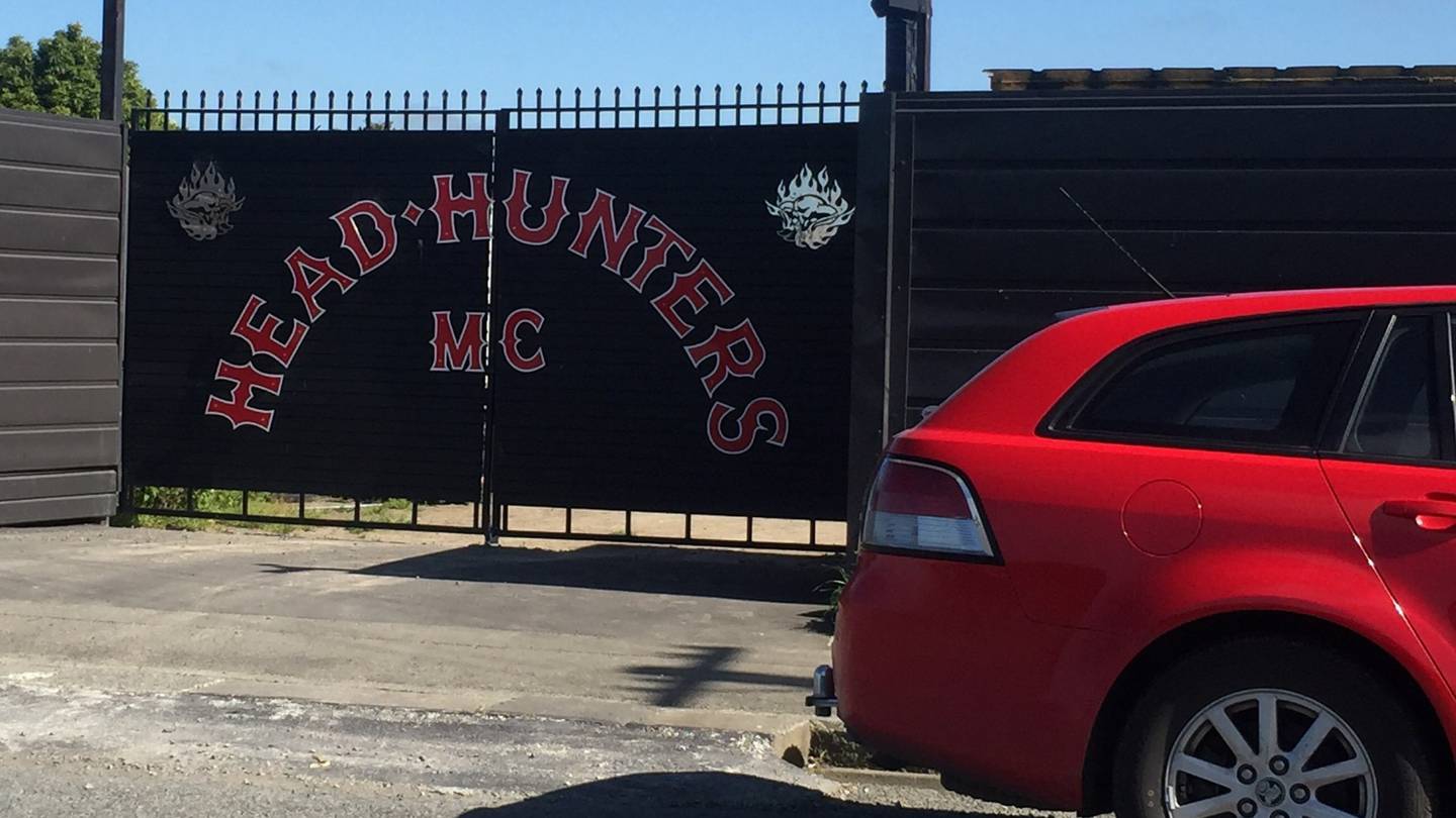 The Head Hunters MC gang pad in Sockburn was raided by police as part of investigations into...