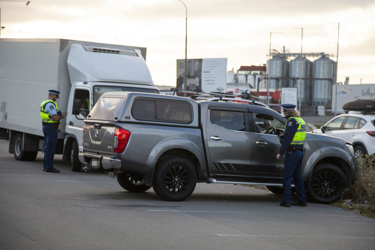 Police stopped 14 motorists using phones and seven not wearing seat belts in one hour on Lincoln...