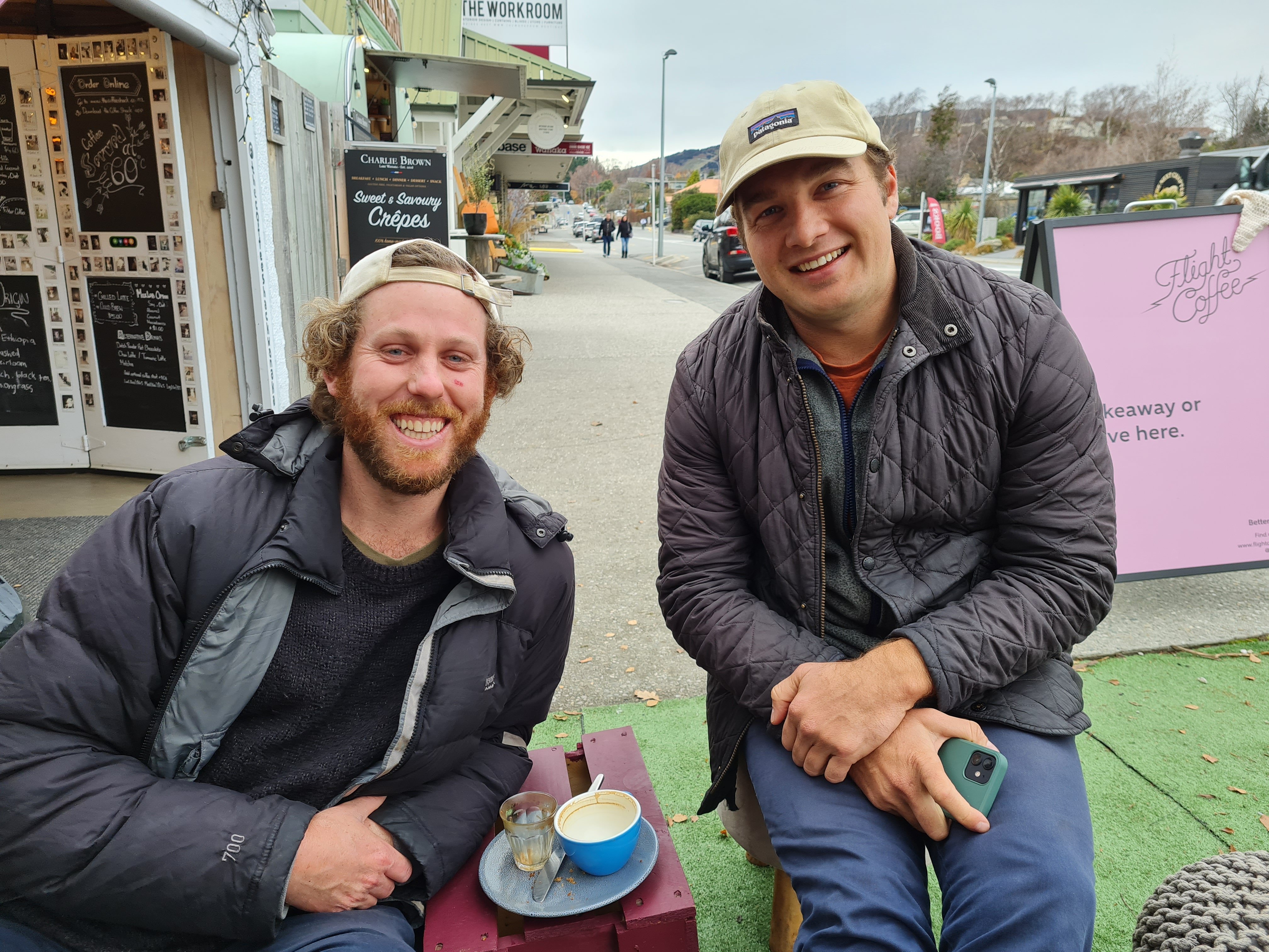 Queenstown resident Dre Hart (left) and Wanaka colleague Dave Thorn. PHOTO: MARJORIE COOK