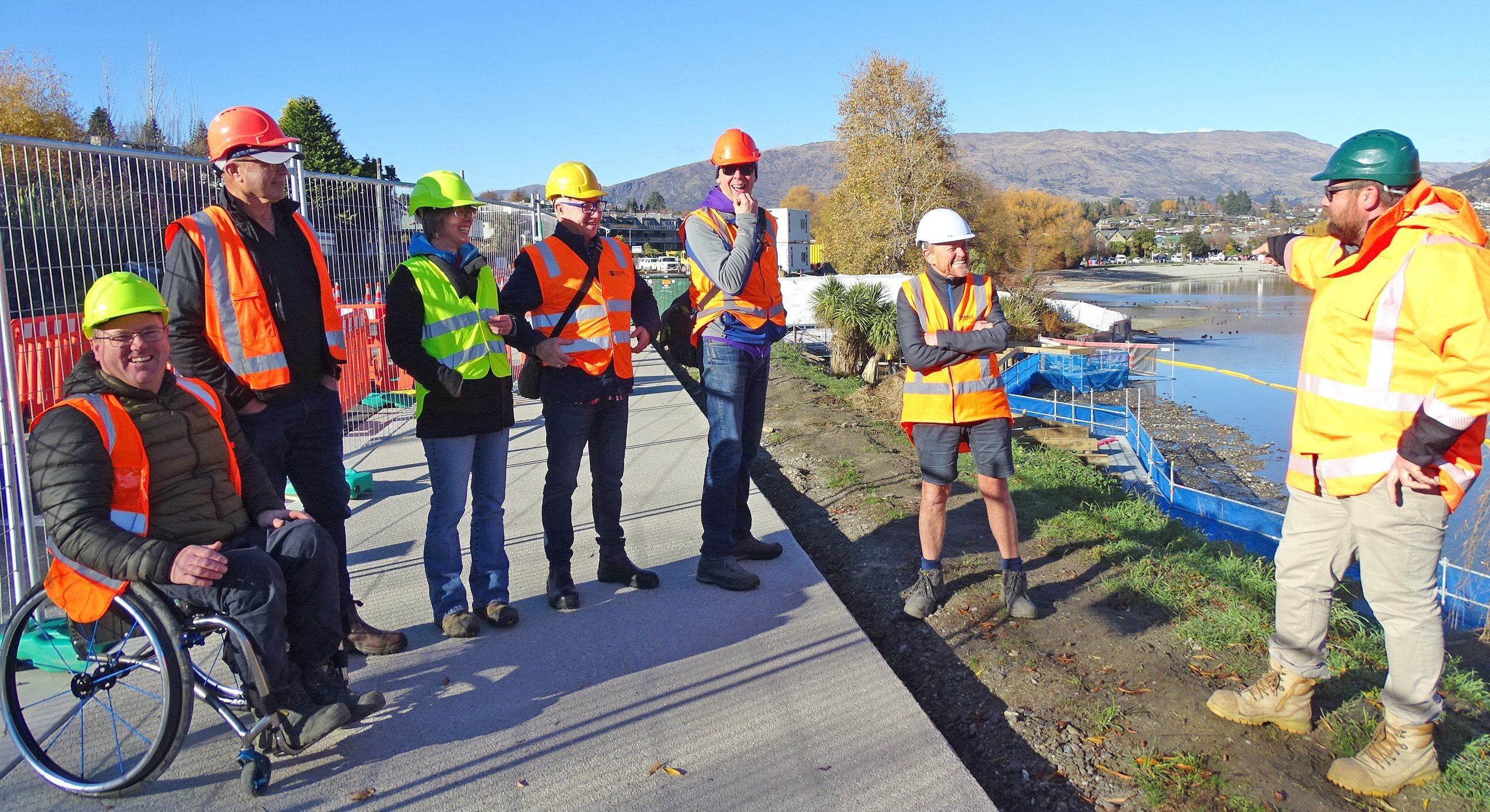 Queenstown Lakes District Wanaka ward councillors and Community Board members (from left) Cr...