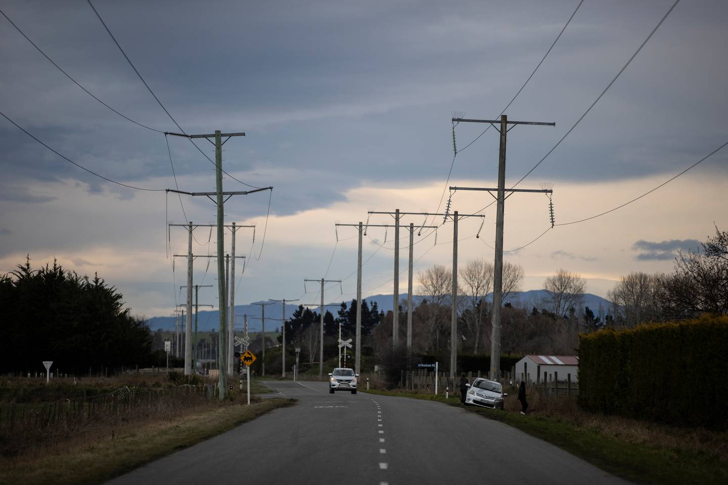 The country road where the crash happened last Saturday night. Photo: NZ Herald