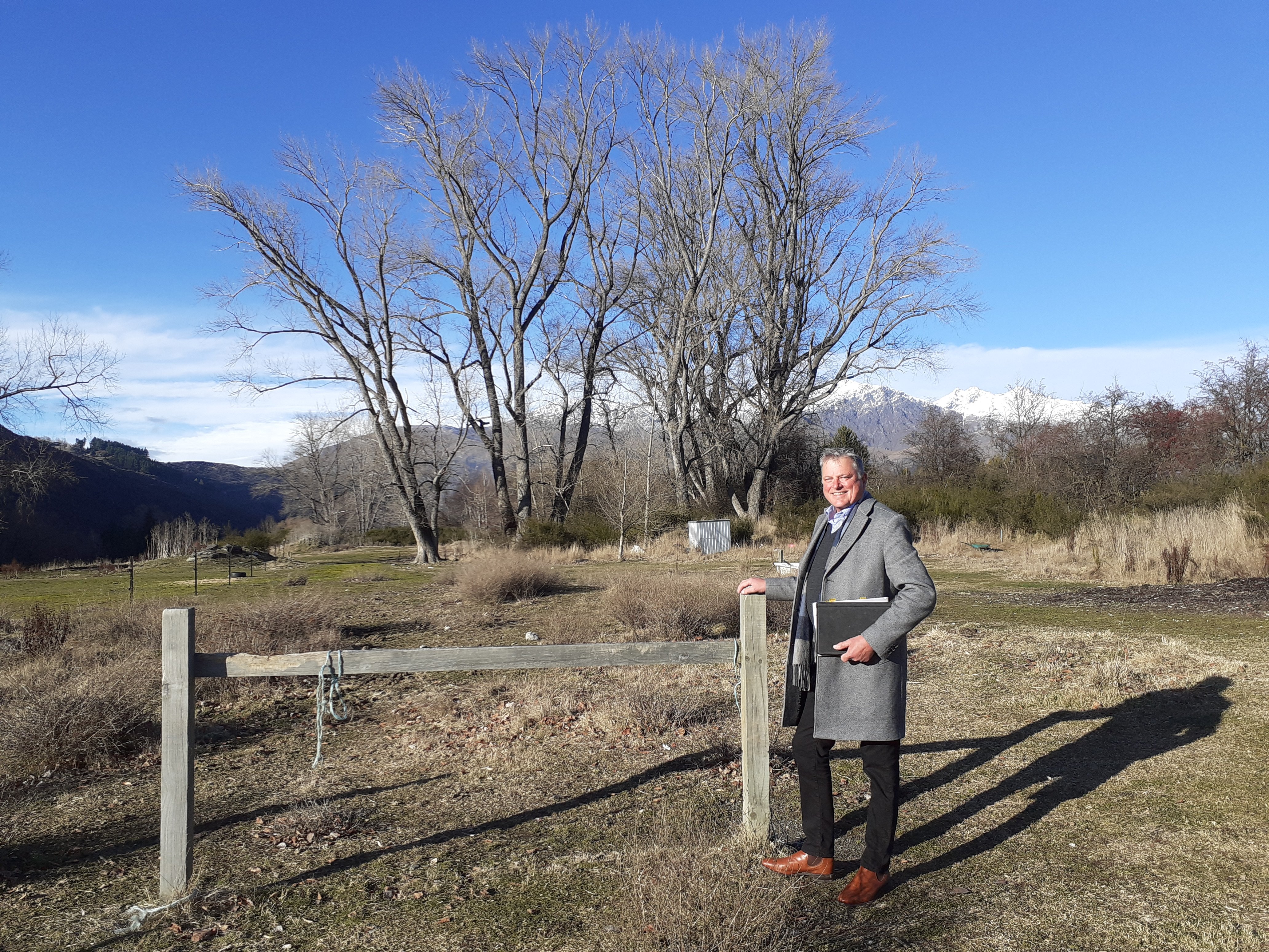 Queenstown Lakes Community Housing Trust chairman Andrew Blair at the 68-lot Tewa Banks...