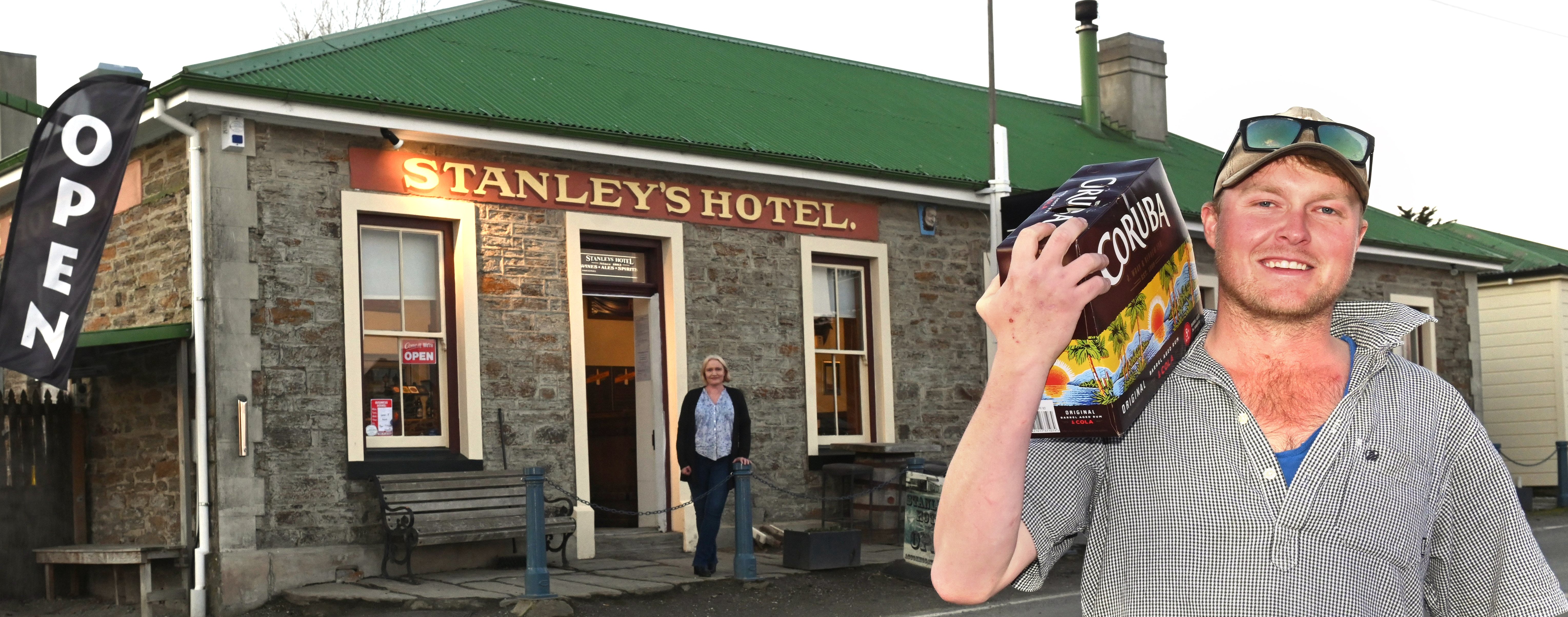 Middlemarch farm worker Jock van Asch picks up his click-and-collect purchase from Stanley’s...