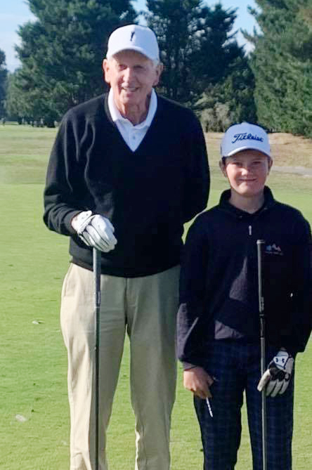 Cooper met New Zealand golfing legend Sir Bob Charles at Russley in March. He has aspirations to...