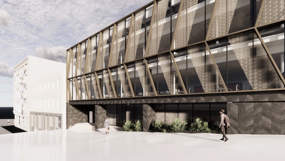 An impression of the proposed new ACC building. Image: Ngāi Tahu 