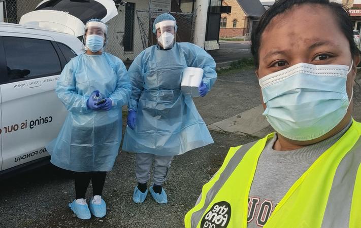 Many of last week's cases were found by Janet Masoe-Hundal and her testing team from Pacific health provider The Fono. Photo: Supplied