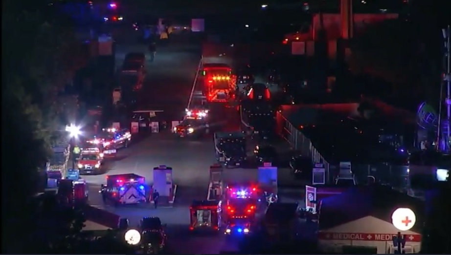 Emergency services at Astroworld Festival in Houston. Photo: Twitter