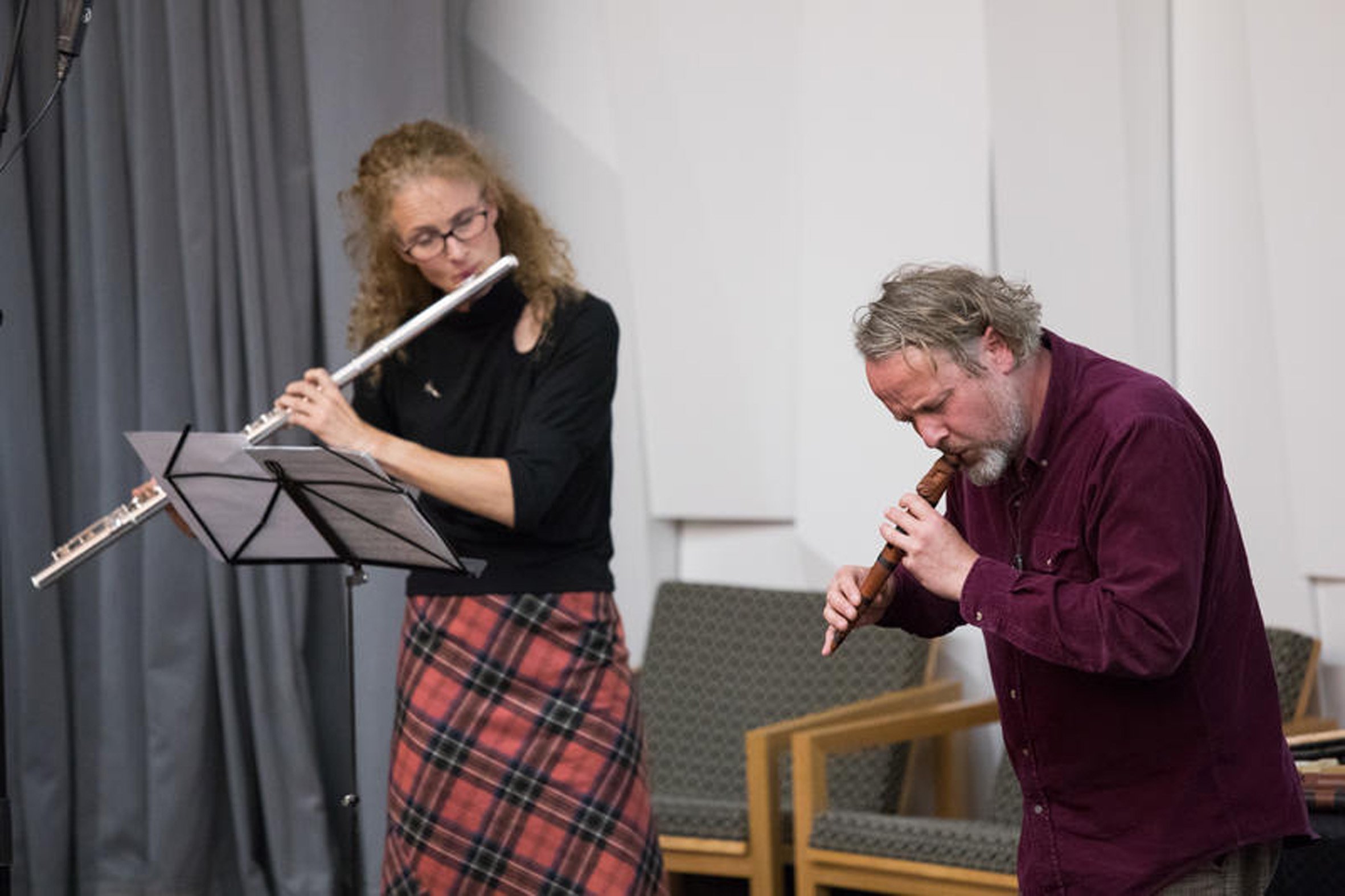 Classical flautist Bridget Douglas has teamed up with nga taonga puoro player Al Fraser to...