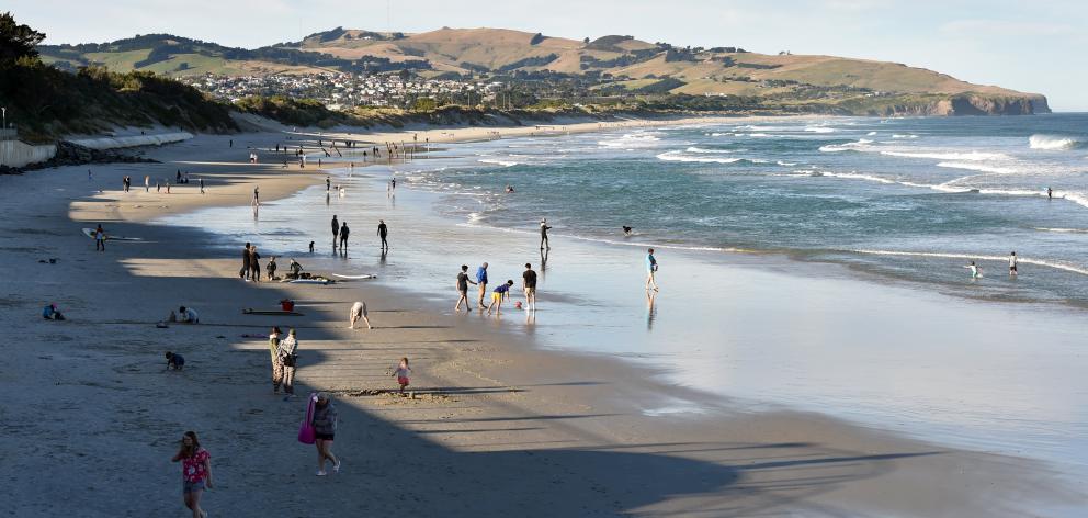 The coastline from St Clair Beach as it looks now. Photo: ODT 