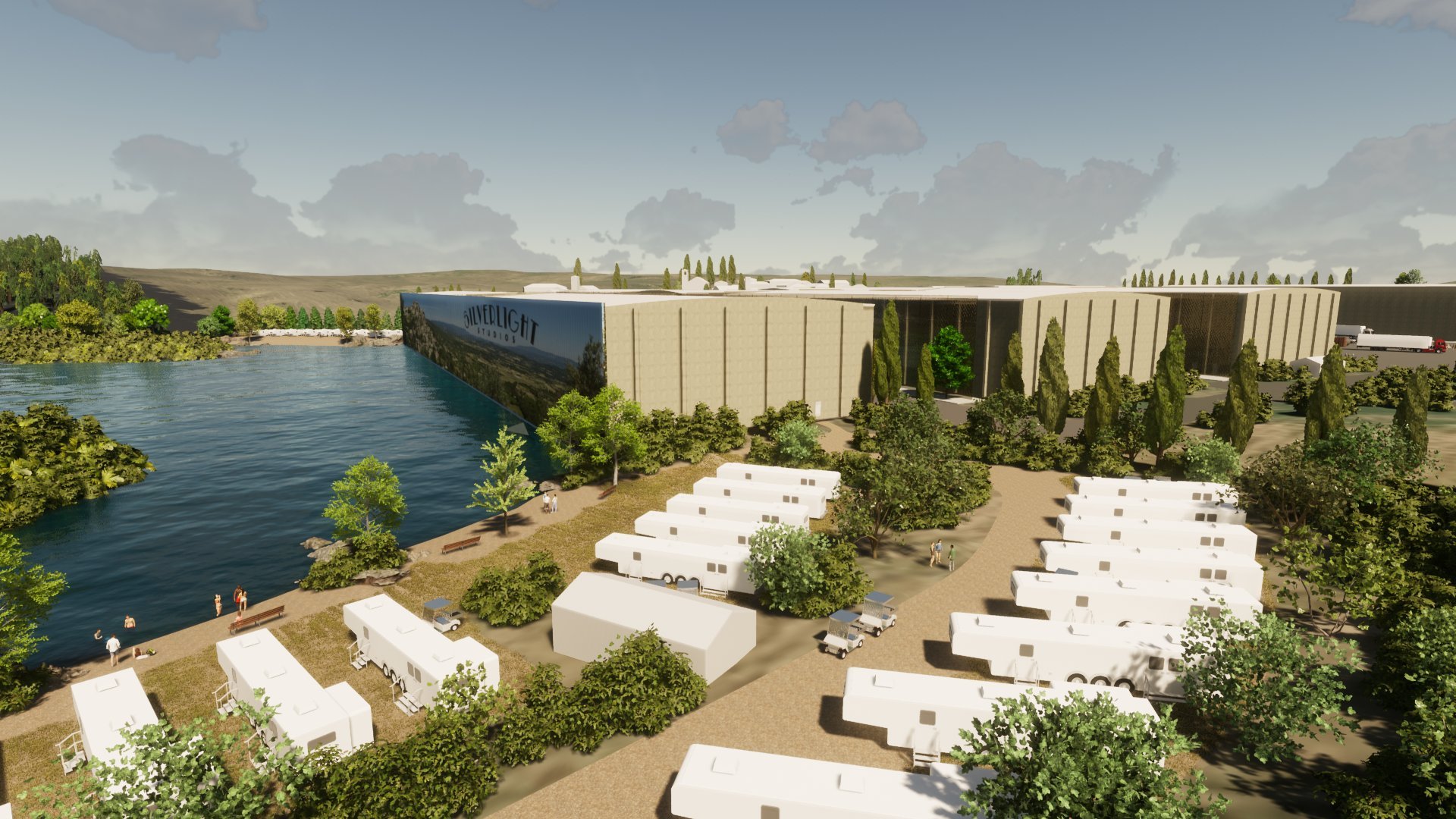 An artist’s impression of part of the Silverlight Studios proposal. IMAGE: SUPPLIED