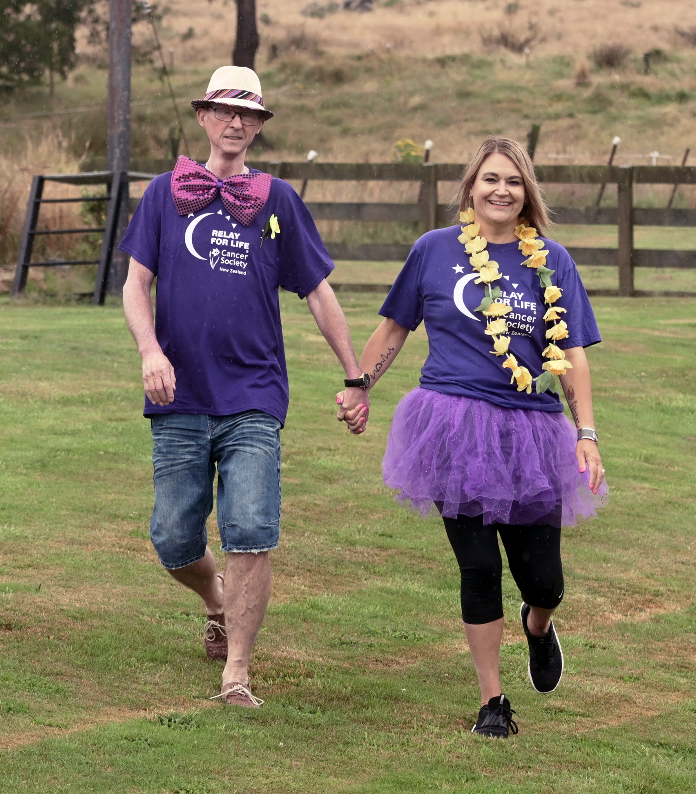 John and Julie Moyle prepare to take part in the Relay Your Way event, to raise funds for the...