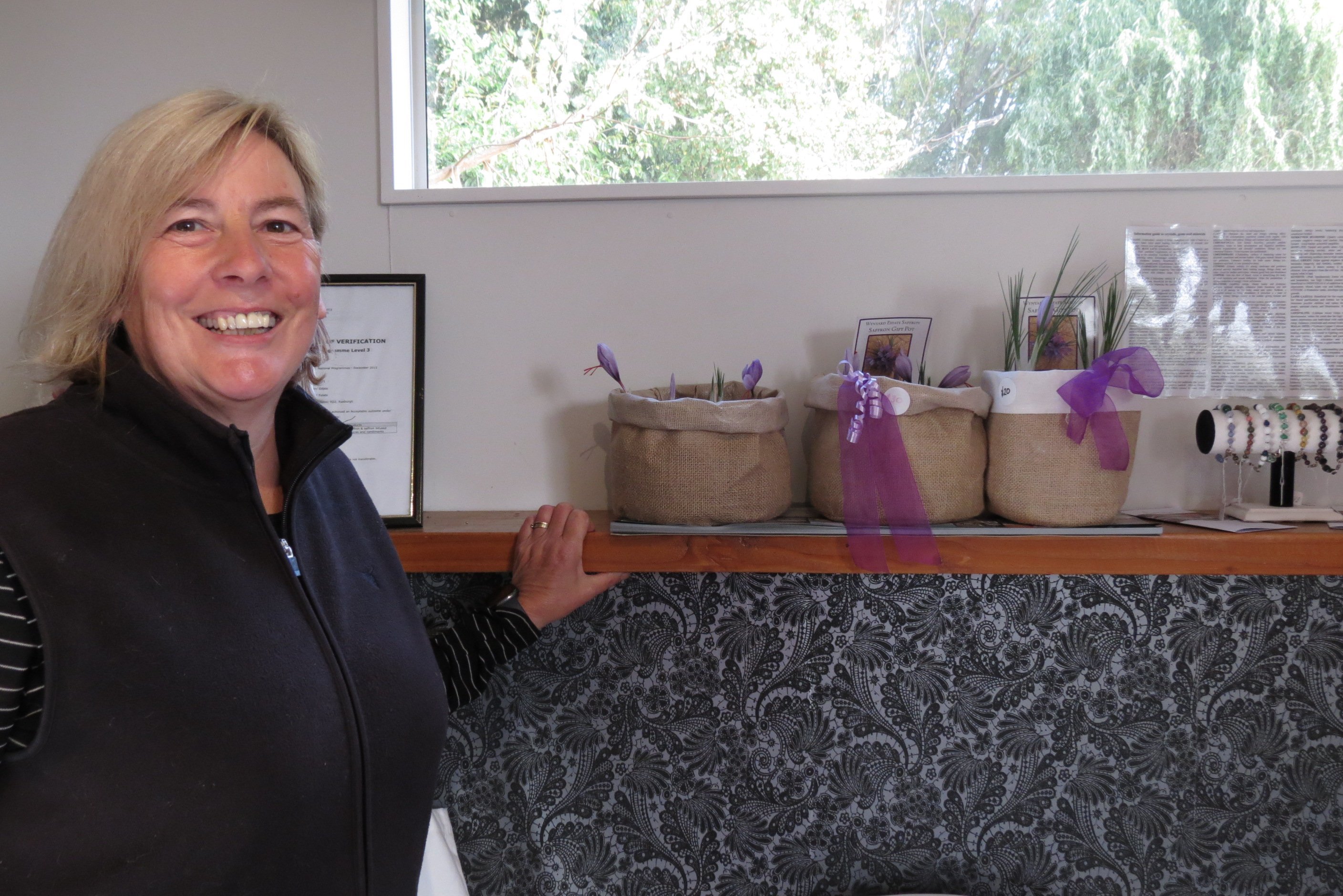 Wynyard Estate Saffron co-owner Wendy King’s enthusiasm for the business is evident. PHOTOS:...