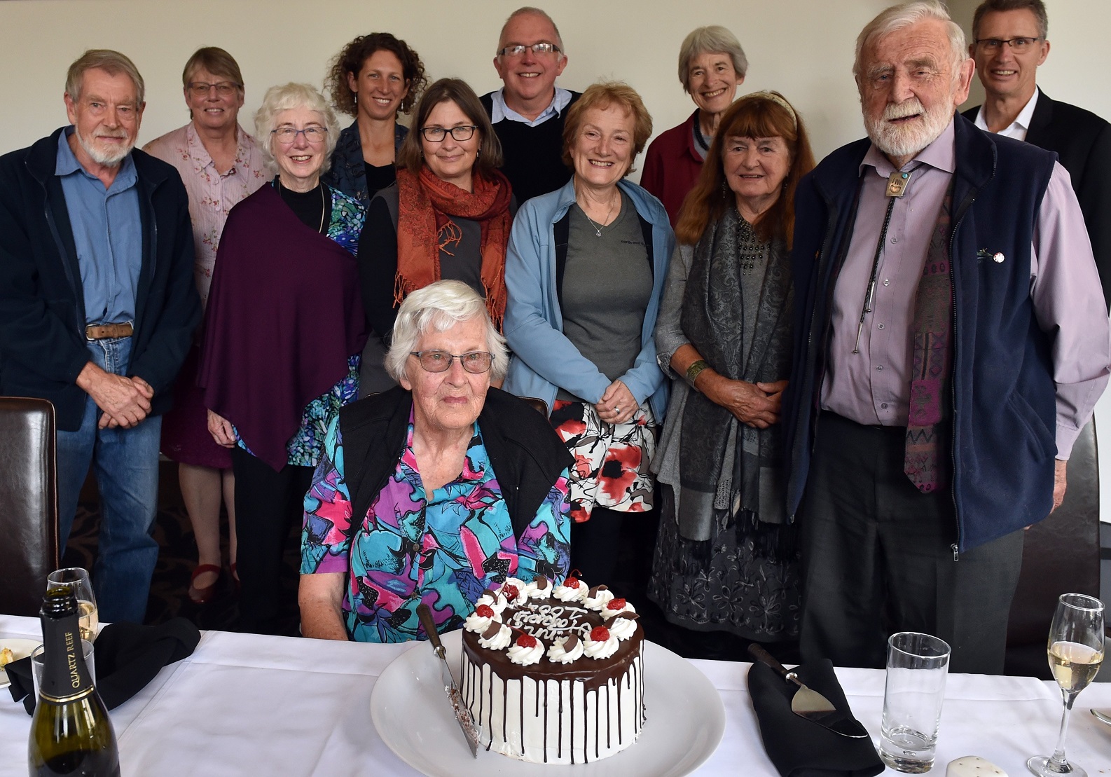 University of Otago staff and friends (from left) Dr Peter Johnson, Maryanne Miller, Rosemary...