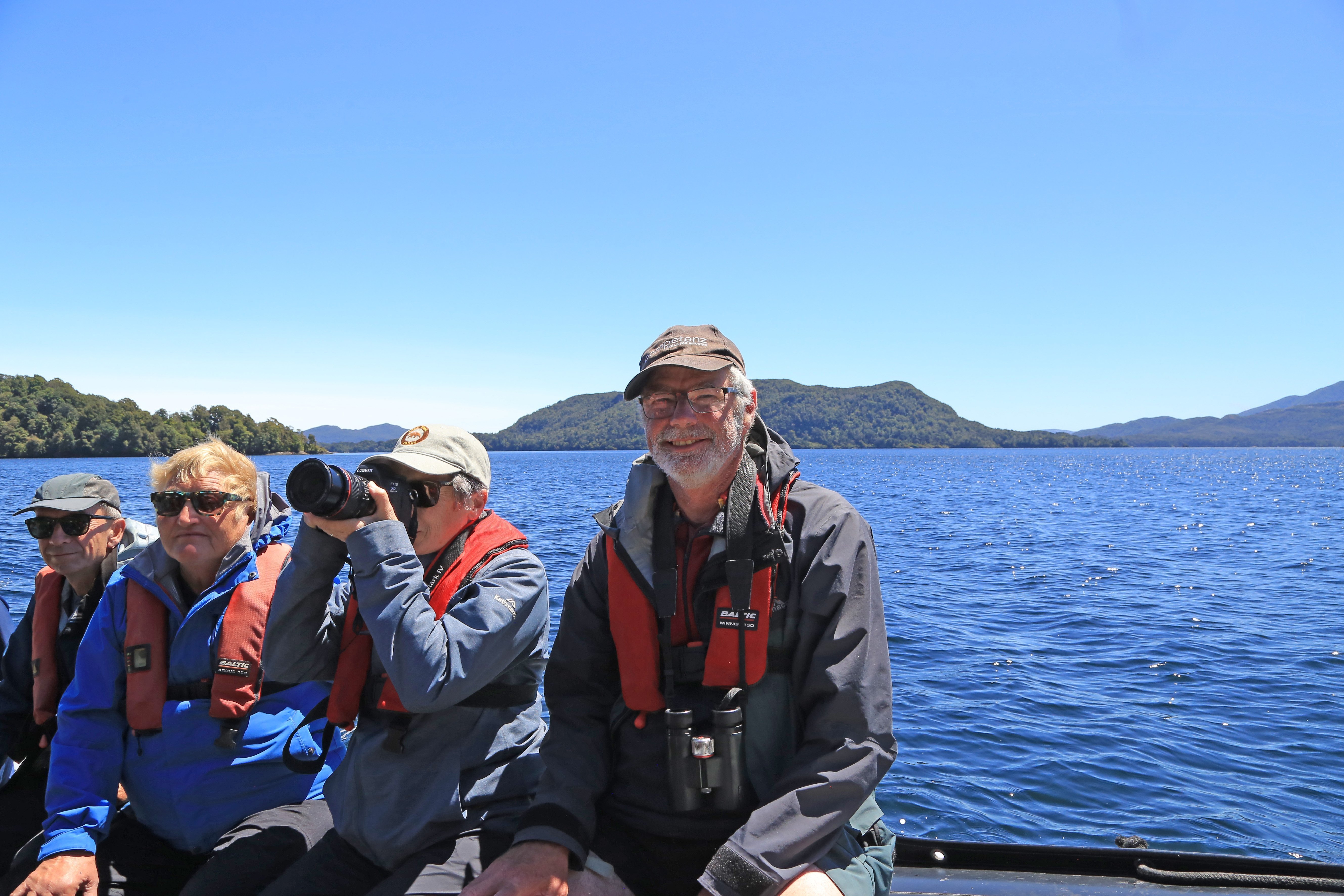 Richard Schofield afloat at Dusky Sound. PHOTO: RICHARD SCHOFIELD