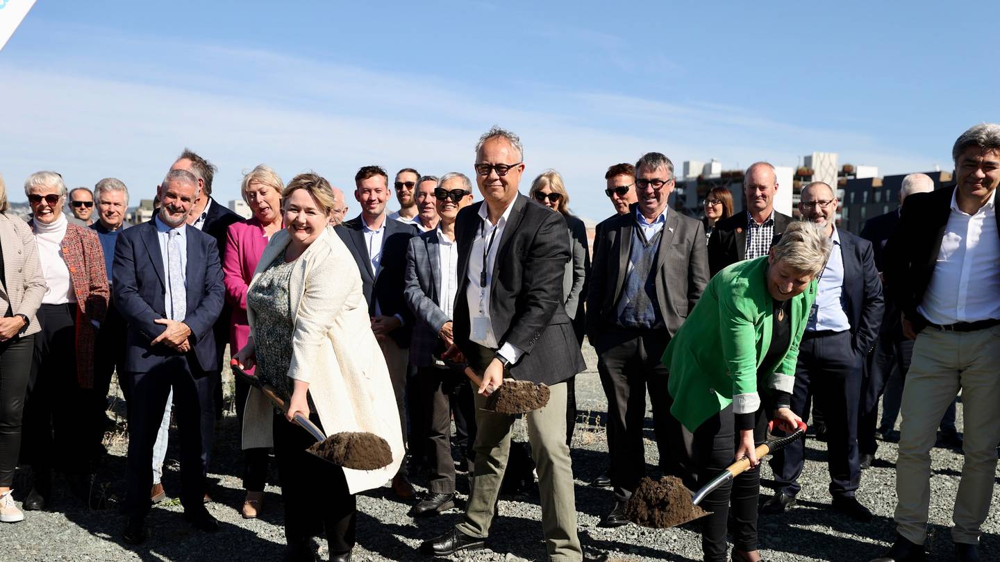 The first soil on the site of the Canterbury Multi-Use Arena has been turned, marking the start...