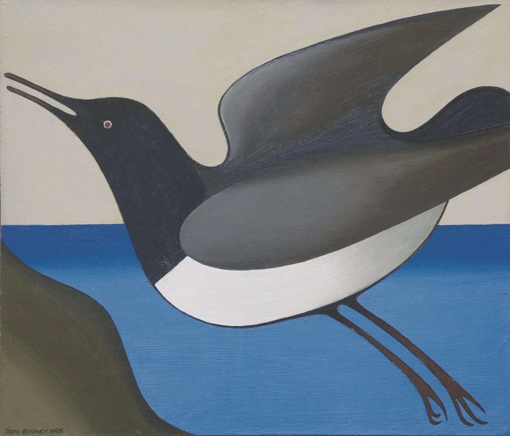 O’Brien is writing a monograph on New Zealand artist Don Binney. Pictured here is Binney’s Kereru...